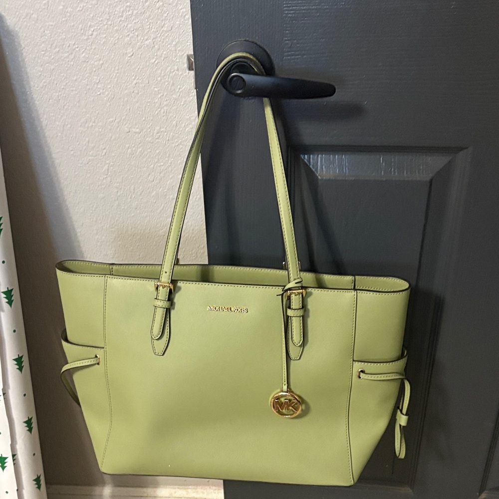 Michael Kors Light Green Tote Bag